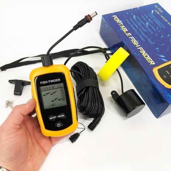 Эхолот портативный Fish Finder до 100м сонар портативный универсальный 00015506 фото