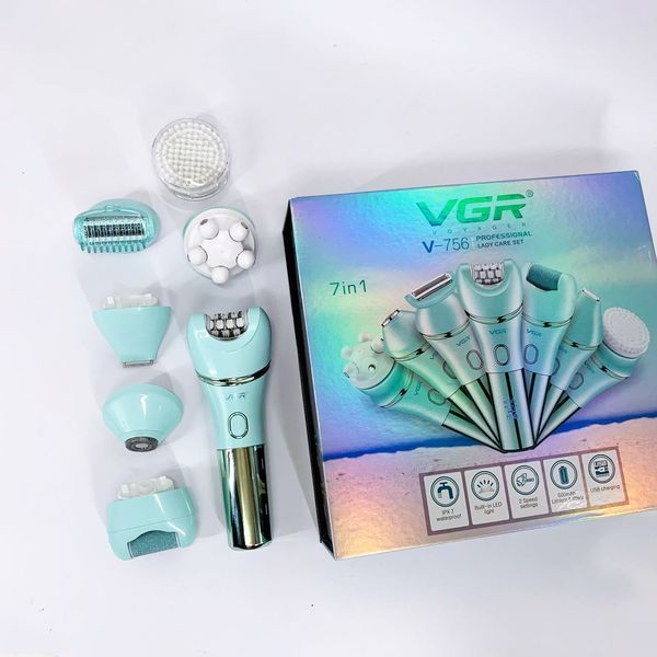 Епілятор VGR V-756 GREEN 7 в 1 00014877 фото