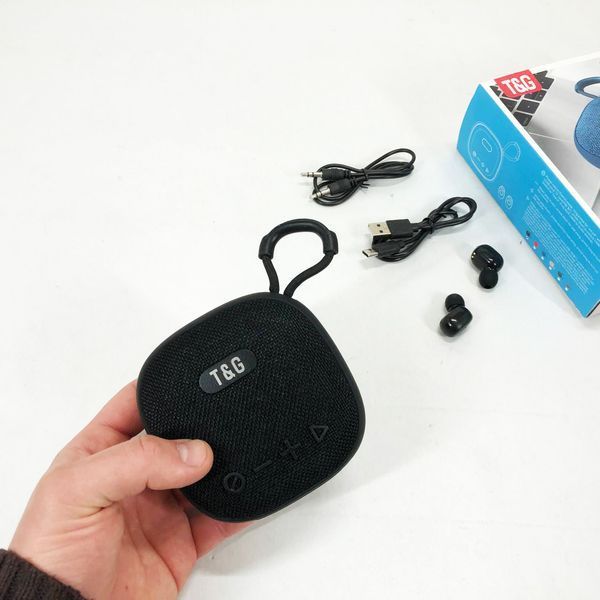 Колонка-Bluetooth із навушниками TG813. Колір: чорний 00017461 фото