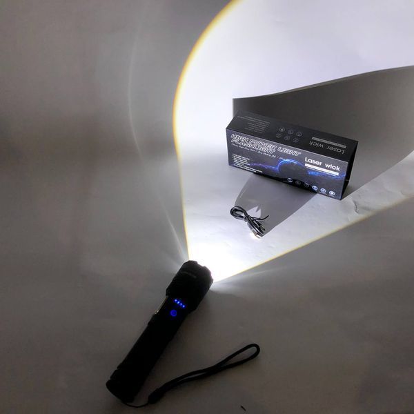 Фонарик PLD-P815 White Laser LED PM10-TG+COB, Фонарик тактический аккумуляторный ручной 00022949 фото