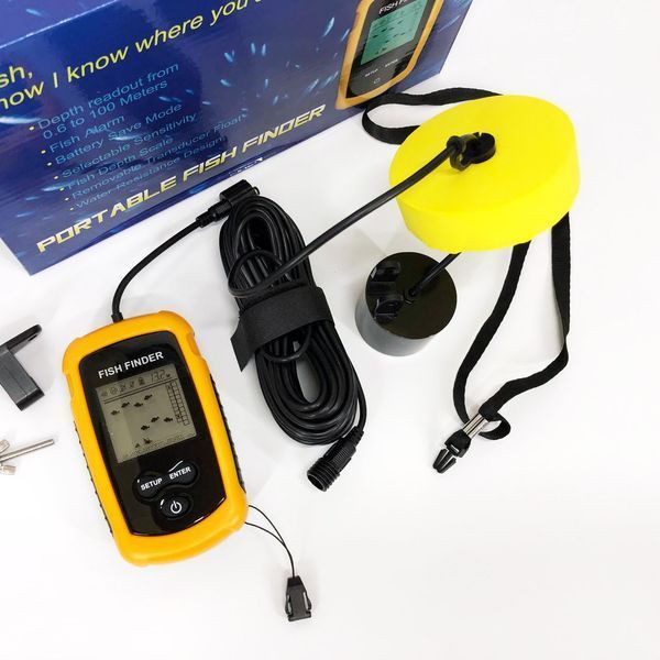 Эхолот портативный Fish Finder до 100м сонар портативный универсальный 00015506 фото