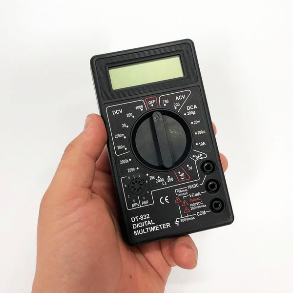 Мультиметр цифровой тестер Digital DT-832 со звуковой прозвонкой, тестер напряжения цифровой 00017263 фото