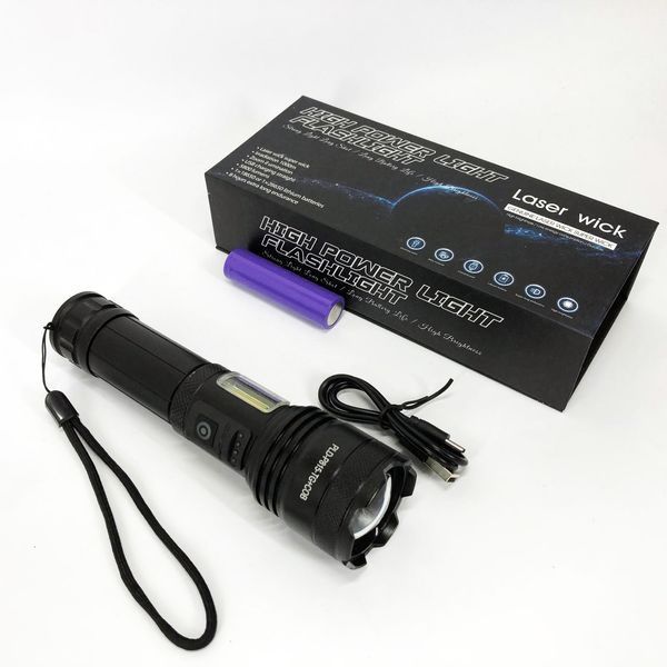 Фонарик PLD-P815 White Laser LED PM10-TG+COB, Фонарик тактический аккумуляторный ручной 00022949 фото
