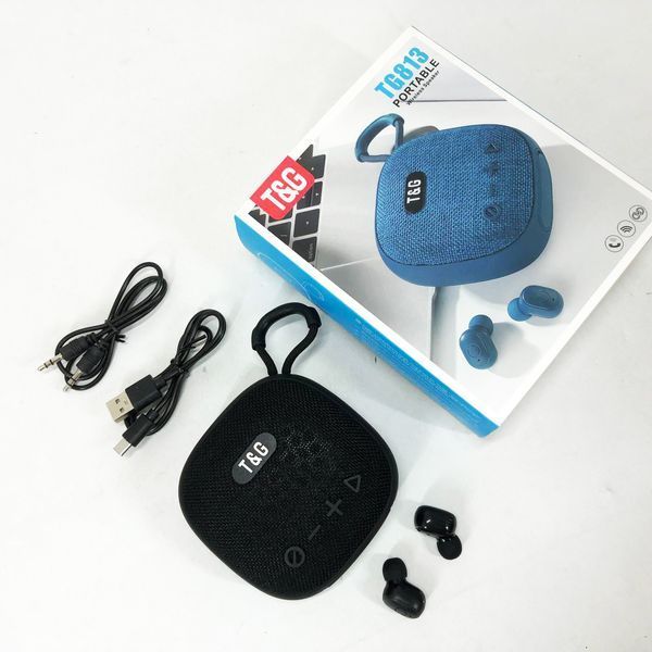 Колонка-Bluetooth із навушниками TG813. Колір: чорний 00017461 фото