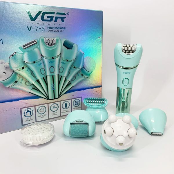 Епілятор VGR V-756 GREEN 7 в 1 00014877 фото