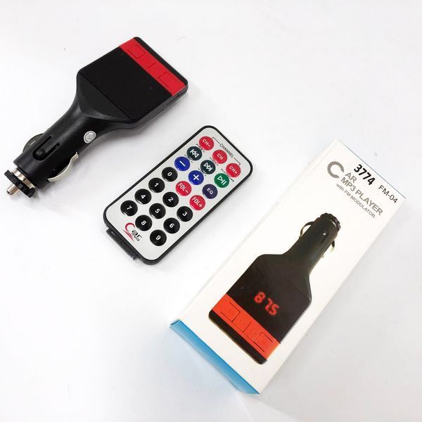 Автомобильный FM-модулятор трансмиттер Fm-04, MP3 Player с пультом дистанционного управления 00016724 фото