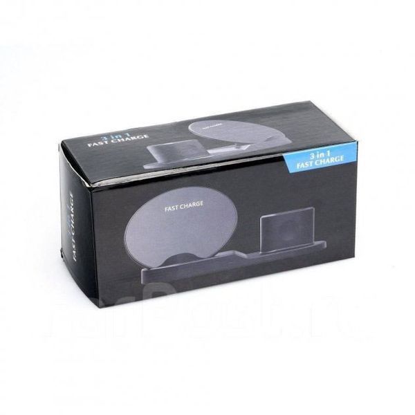 Док-станція зарядна станція Wireless fast charger 3 в 1 00017636 фото