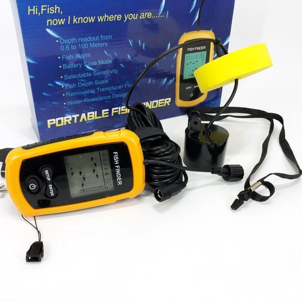 Эхолот портативный Fish Finder до 100м сонар портативный универсальный 00015506 фото