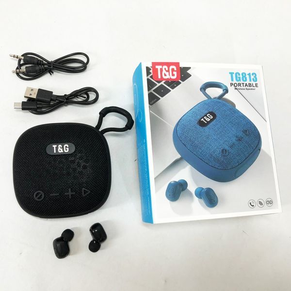 Колонка-Bluetooth із навушниками TG813. Колір: чорний 00017461 фото