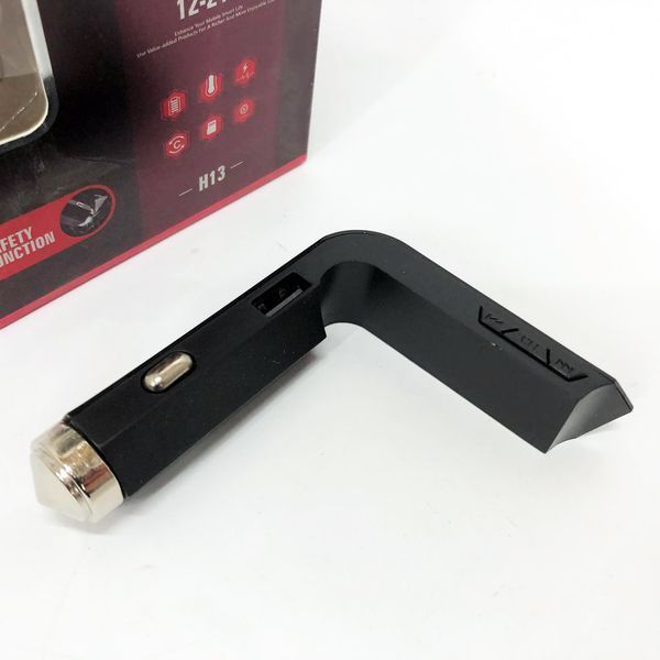 Автомобільний MP3 Трансмітер FM-модулятор HZ H13 LCD AUX/USB, Bluetooth фм передавач для автомагнітоли 00016818 фото