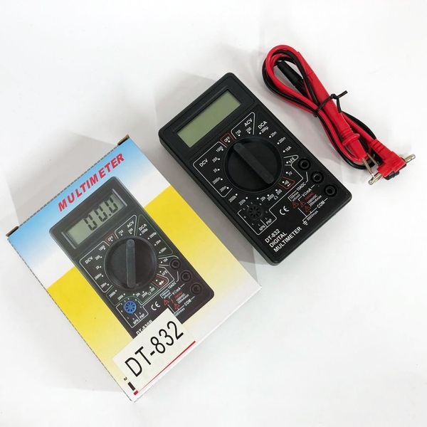 Мультиметр цифровой тестер Digital DT-832 со звуковой прозвонкой, тестер напряжения цифровой 00017263 фото