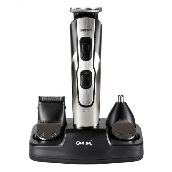 Машинка для стрижки 10в1 GEMEI GM-592, тример для бороды, триммер беспроводной. Цвет: черный 00015157 фото