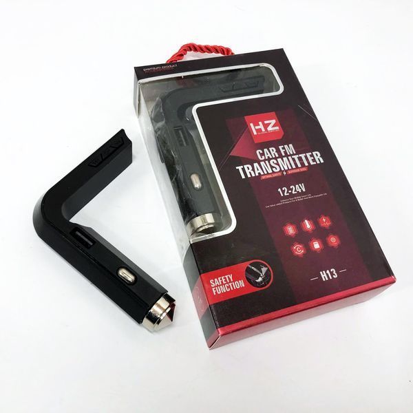 Автомобільний MP3 Трансмітер FM-модулятор HZ H13 LCD AUX/USB, Bluetooth фм передавач для автомагнітоли 00016818 фото