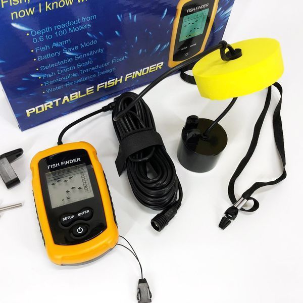 Эхолот портативный Fish Finder до 100м сонар портативный универсальный 00015506 фото