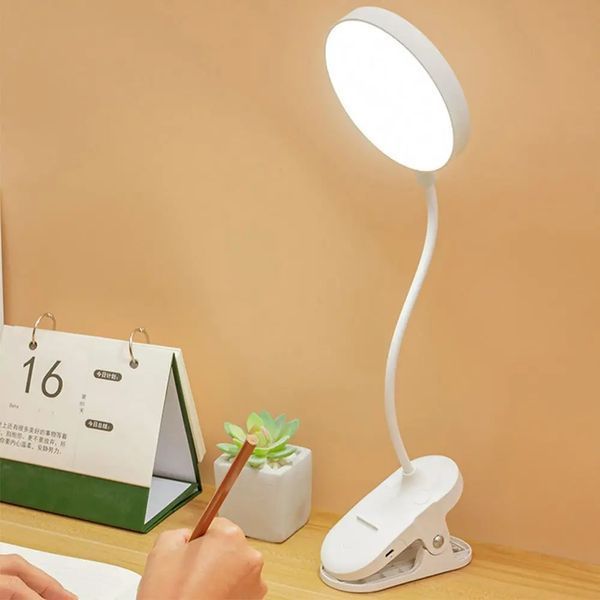Настольная лампа USB LED гибкая с прищепкой 00023650 фото