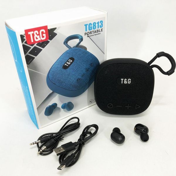 Колонка-Bluetooth із навушниками TG813. Колір: чорний 00017461 фото