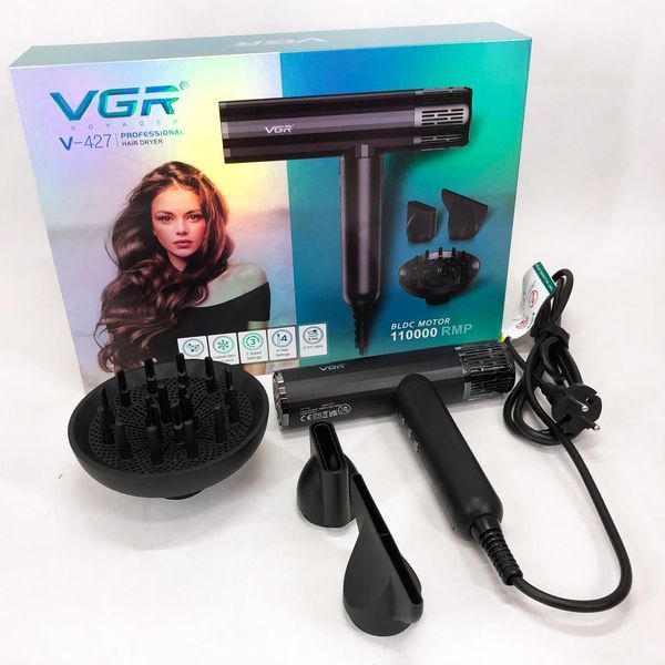 Профессиональный фен для волос VGR V-427 1900 Вт 00014781 фото