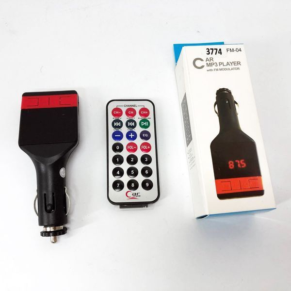 Автомобильный FM-модулятор трансмиттер Fm-04, MP3 Player с пультом дистанционного управления 00016724 фото