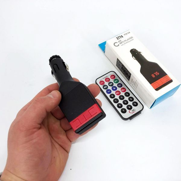 Автомобильный FM-модулятор трансмиттер Fm-04, MP3 Player с пультом дистанционного управления 00016724 фото
