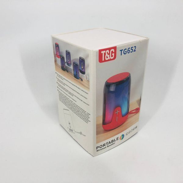 Портативна колонка TG652 5W з RGB підсвічуванням та ремінцем, колонка з акумулятором блютуз. Колір: зелений 00017207 фото