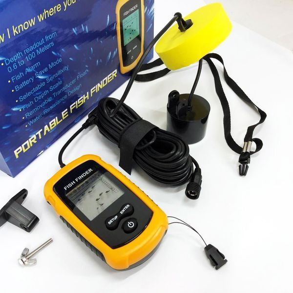 Эхолот портативный Fish Finder до 100м сонар портативный универсальный 00015506 фото