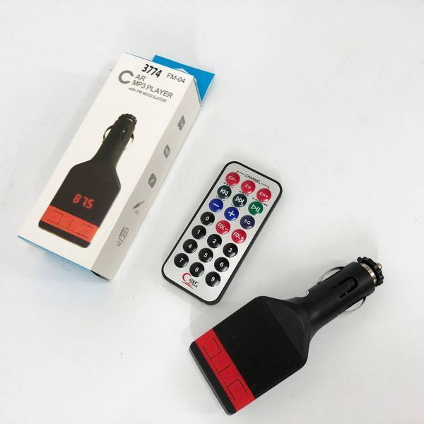 Автомобильный FM-модулятор трансмиттер Fm-04, MP3 Player с пультом дистанционного управления 00016724 фото