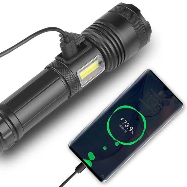 Фонарик PLD-P815 White Laser LED PM10-TG+COB, Фонарик тактический аккумуляторный ручной 00022949 фото