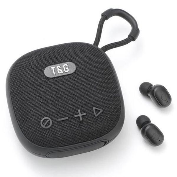 Колонка-Bluetooth із навушниками TG813. Колір: чорний 00017461 фото