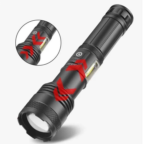 Фонарик PLD-P815 White Laser LED PM10-TG+COB, Фонарик тактический аккумуляторный ручной 00022949 фото