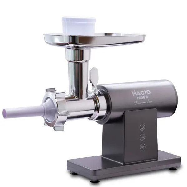 Мясорубка MAGIO MG-271 Premium Line, Электрическая мясорубка с насадками, Электромясорубка для шинковки 00018703 фото
