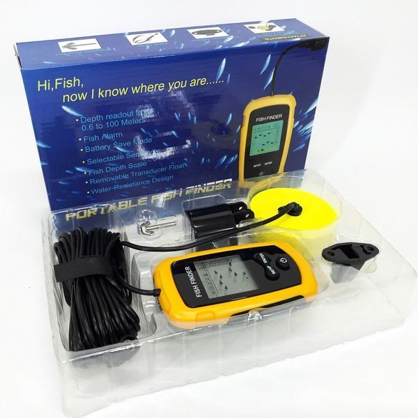 Эхолот портативный Fish Finder до 100м сонар портативный универсальный 00015506 фото