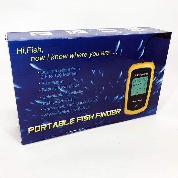 Эхолот портативный Fish Finder до 100м сонар портативный универсальный 00015506 фото