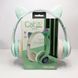 Беспроводные наушники с кошачьими ушками и RGB подсветкой Cat VZV 23M. Цвет: зеленый 00023808 фото 3