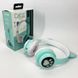 Беспроводные наушники с кошачьими ушками и RGB подсветкой Cat VZV 23M. Цвет: зеленый 00023808 фото 13