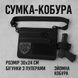 Сумка тактическая черная для скрытого ношения с кобурой, мужской мессенджер из кордуры 00018384 фото 135