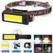 Фонарь WORKLIGHT 2 в 1 5305-COB(WHITE+YELLOW), Мощный фонарь для рыбалки, Мощный фонарь на голову 00023072 фото 1