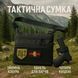 Сумка тактическая черная для скрытого ношения с кобурой, мужской мессенджер из кордуры 00018384 фото 106
