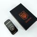 Дугова електроімпульсна запальничка USB Герб України (індикатор заряду, ліхтарик) HL-442. Колір чорний 00023025 фото 2
