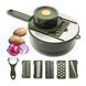 Ручная овощерезка 10в1 слайсер с корзиной, Vegetable Cutter / Мультислайсер с насадками / Терка для овощей 00020444 фото 3