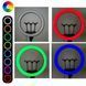 Кольцевая LED лампа RGB MJ45 Ring 45 см комплектация адаптер со встроенным кабелем, держатели для телефона, пульт 00023199 фото 4