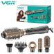 Фен стайлер для укладки и завивки волос VGR V-491 6 в 1, Professional, 1000 Вт, Фен с насадками 00014473 фото 1