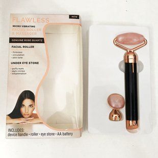 Массажер ролик электрический для лица Facial Roller Massager. Цвет: черный 00015281 фото