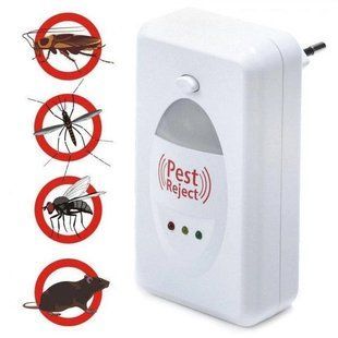 Ультразвуковой отпугиватель грызунов мышей крыс и тараканов Pest Reject HK02 от сети, смерть грызунам 00013511 фото