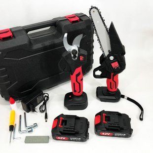 Комплект аккумуляторного инструмента 2в1 мини пила секатор KRAFFTEC 36V 4АР 00012660 фото