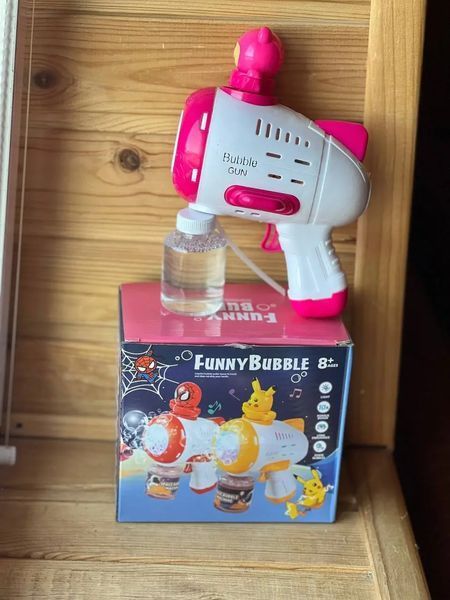 Пистолет детский автоматический пистолет пулемёт для мыльных пузырей Toy bubble gun AND 388-10 00015976 фото