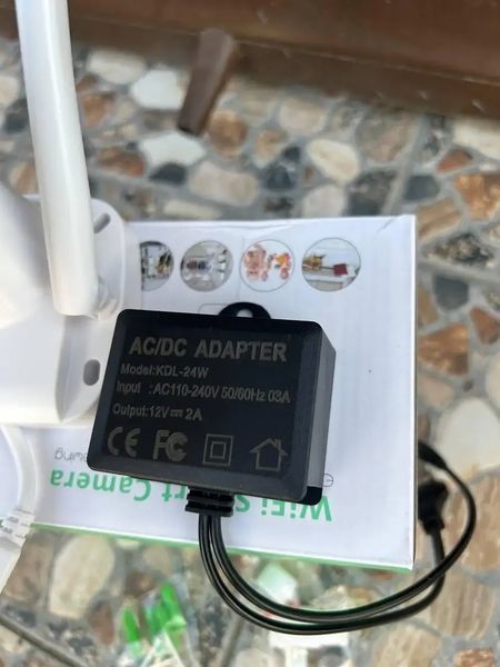 Вулична камера UKC Відеоспостереження WIFI IP бездротова зовнішня поворотна V380 Pro з блоком живлення 00017369 фото