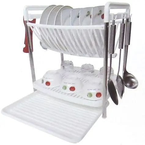 Сушилка для посуды Multifunctional Dish Rack | Кухонная сушка для посуды | Посудосушка 00021512 фото