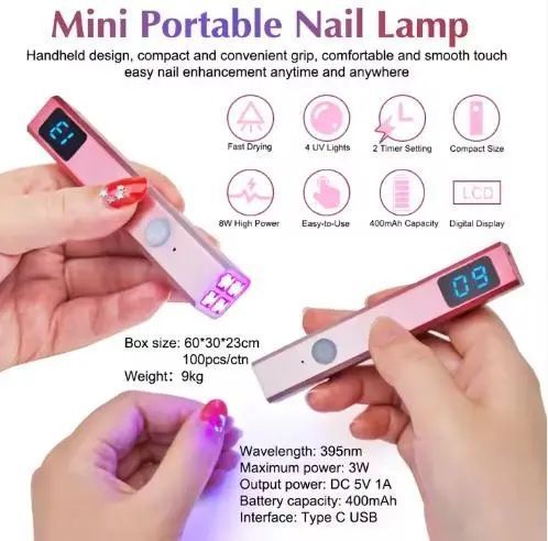 Ультрафиолетовая УФ/ светодиодная лампа для дизайна ногтей USB AND 1-44 00014630 фото
