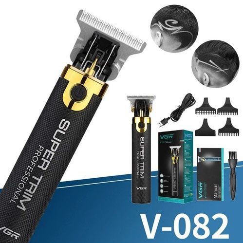 Машинка для стрижки VGR V-082 аккумуляторная беспроводная профессиональная + 3 насадки триммер для волос 00014377 фото