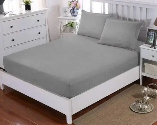 салатове Простирадло махрове на резинці з наволочками Anisa (220х240+30 см) 00014271 фото